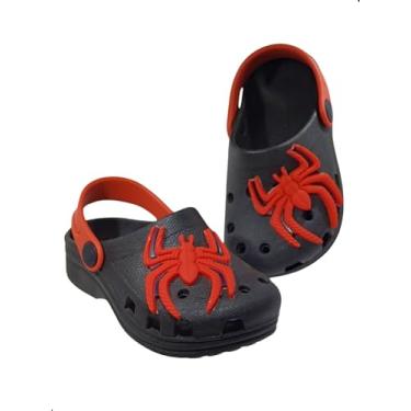 Imagem de Babuche Sandália Infantil Menino Aranha Leve Macio Antiderrapante Dulupé (BR, Criança de 4 a 8 anos, Faixa Numérico, 31, 32)