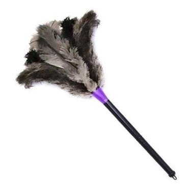 Imagem de Espanador De Pó 65cm Com Pluma De Avestruz Limpa Poeira 169 - Duster