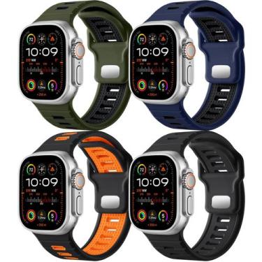 Imagem de Pulseiras esportivas compatíveis com Odbeai Apple Watch Ultra 2/Ultra 