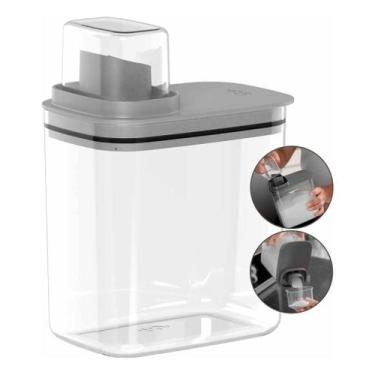 Imagem de Organizador Dispenser 1,5l Para Amaciante Lavanderia Chumbo - Ou
