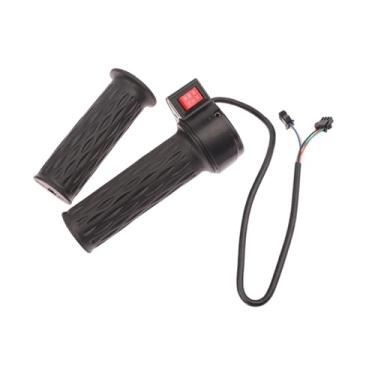 Imagem de Generic Acelerador de bicicleta elétrica de 6 fios e 3 velocidades, peças de reparo de borracha antiderrapante, resistente, fácil de instalar, alça de