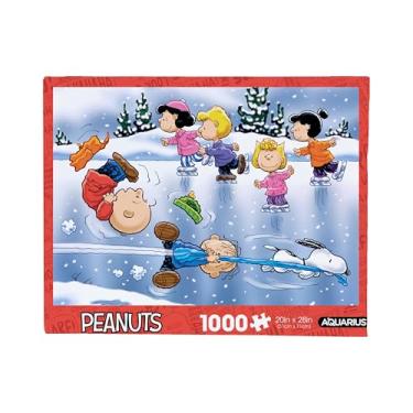 Imagem de AQUARIUS Charlie Brown Christmas Skating Puzzle (1000 Piece Jigsaw Puzzle) - Glare Free - Precision Fit - Virtually No Puzzle Dust - Officially Licensed Peanuts Merchandise & Collectibles - 20x27 in