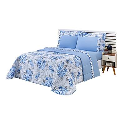 Imagem de KIT DIPLOMATA CASAL QUEEN 05 PEÇAS AZUL