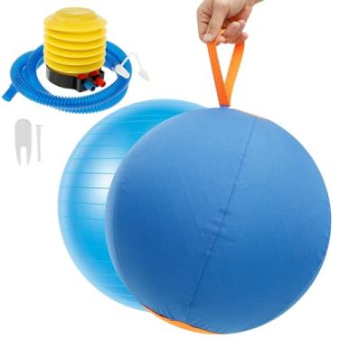 Imagem de LCZNXJJY Bola de pastoreio para cães de 45,7 cm, equipamento de treinamento de agilidade, cavalo interativo com alça portátil, brinquedos para cães para pastor australiano/alemão (M)
