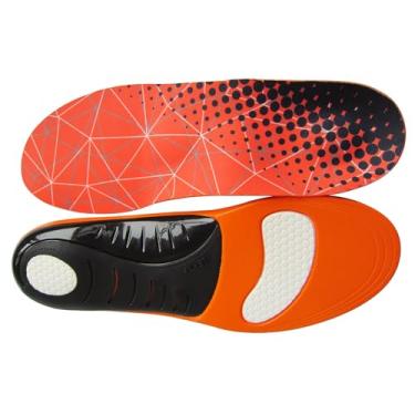 Imagem de Bellcon Palmilha ortopédica para dores nos pés, suporte de arco, inserções para fascite plantar, esporões, palmilhas confortáveis de espuma de poliuretano para trabalho, botas de caminhada, tênis para