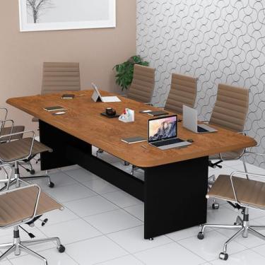 Imagem de Mesa Escrivaninha Grande Para Sala De Reunião Escritório Espaçosa 220c