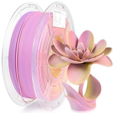 Imagem de Filamento de impressora 3D iSanMate Matte 3 em 1 Rainbow 1,75 mm