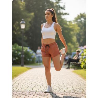 Imagem de Shorts Feminino Esportivo Saída de Praia Piscina em Tactel - Sevile, R