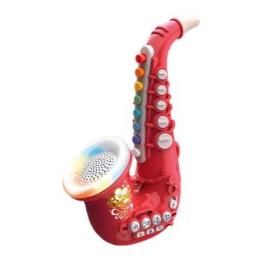 Imagem de Instrumento musical Toy Smaroll Kids Saxofone com luz e som