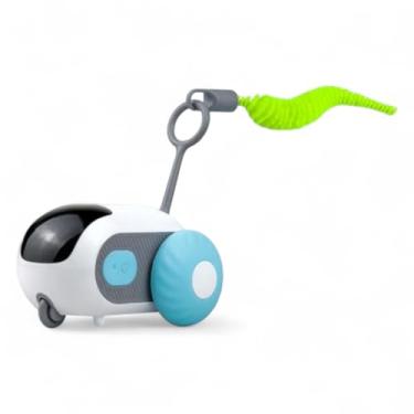 Imagem de Carrinho Interativo Para Gatos LG-X259 - Brinquedo Inteligente Com Sensor Infravermelho, Controle Remoto, Auto-Endireitar, Rodas Removíveis, Carregamento USB-C - Azul