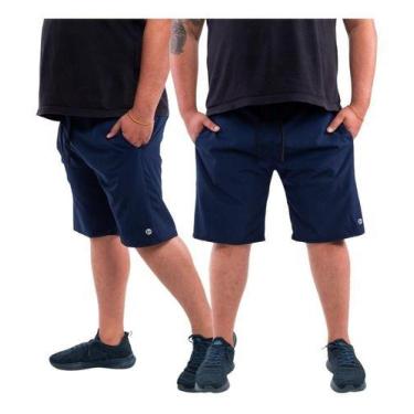 Imagem de Kit 2 Bermuda Plus Size Masculina Tactel Com Elastano - BEN20 PREMIUM,