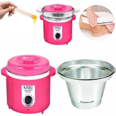 Imagem de Aquecedor Cera Panelinha Mega Bell Profi + Refil 400G, Pink, Bivolt - 