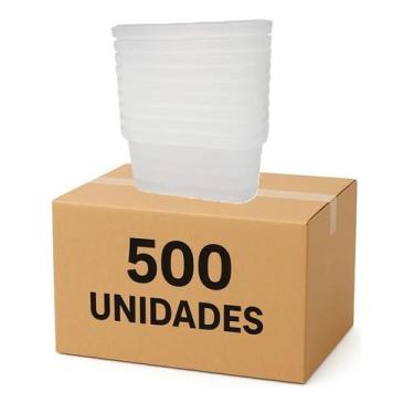 Imagem de Potinho Marmita Freezer Microondas Tampa Lacre 250ml 500Un - BrasilPac