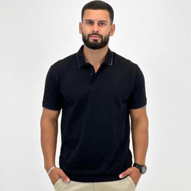 Imagem de Camisa Polo Individual Manga Curta Slim Masculina-Masculino