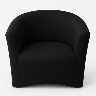 Imagem de Capa Poltrona Ferradura - TATY CAPAS E CONFECÇÕES, Preto