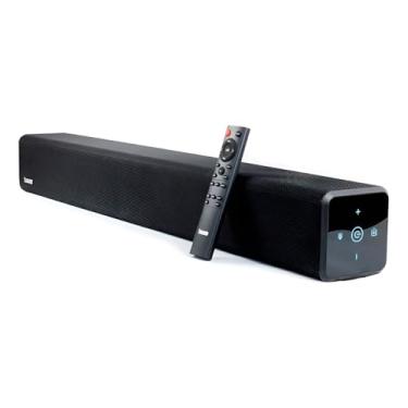 Imagem de Soundbar Bluetooth, 80W, Preta, 51cm, com Controle Remoto, Entradas Óptica/USB/Auxiliar, Som Estéreo 2.0, para TV e Computador