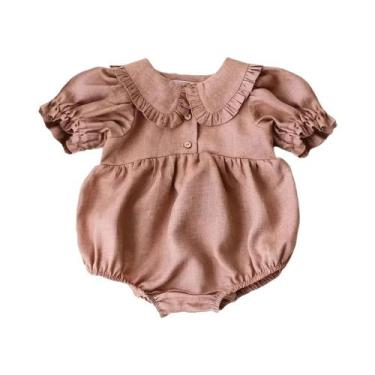 Imagem de Romper de Algodão e Linho para Menina (3 a 24 Meses) - Traje de Prince
