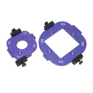 Imagem de Garosa Conjunto de Modelos de Canto R10-R50, Ferramentas de Corte de para Carpintaria de Liga de Alumínio Com 2 Bits de Fresagem, Ideal para Molduras de Fotos, Cadeiras, Mesas, Móveis, Projetos de Bricolage