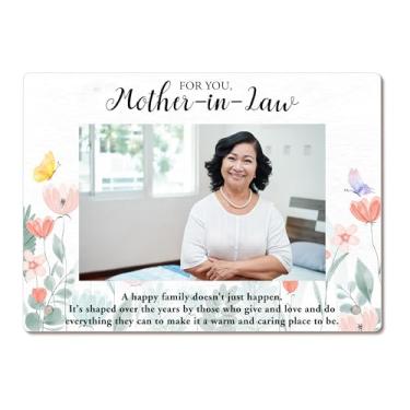 Imagem de Bgohrd Porta-retrato de sogra, presentes de filha e genro, melhor mãe do noivo e noiva, decorações familiares, 14