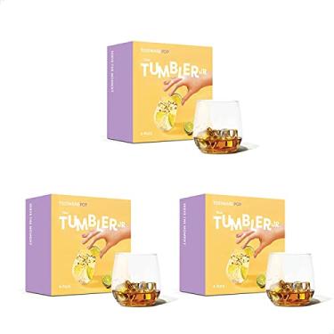 Imagem de TOSSWARE POP 340 g Vino Jr Pacote de Viagem Conjunto de 12, Qualidade Premium, Reciclável, Inquebrável e Plástico Transparente, Coquetel, Copos de Uísque