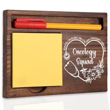 Imagem de Presente de agradecimento do esquadrão de oncologia, decoração de mesa motivacional para equipes de oncologia, ideias inspiradoras para profissionais de cuidados com o câncer, suportes autoadesivos de