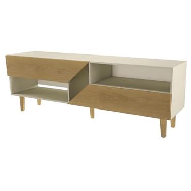 Imagem de Rack Para Sala De Estar Com Portas 45cm Largura/Profundidade Para TV e Decoração