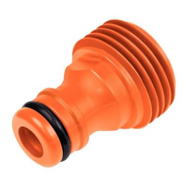 Imagem de Adaptador Macho Tramontina com Rosca Externa 3/4" em Plástico Laranja 