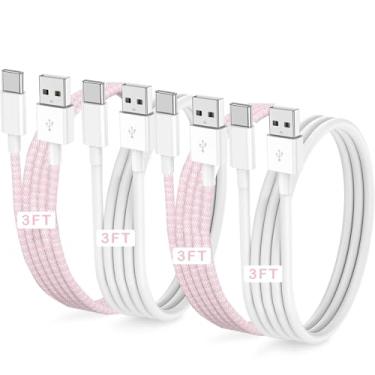 Imagem de Pacote com 4 carregadores de carro para iPhone 16 15 Pro Max Plus Carplay, cabo de carregamento USB A para USB C, adaptador de carro para Apple 15, iPad Pro/Air, Samsung, Pixel, acessórios Android