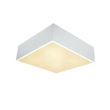 Imagem de Plafon Taschibra Quadra Quadrado 4Xe27 Bivolt Branco