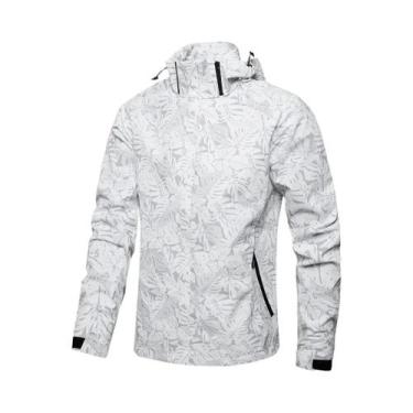 Imagem de Jaqueta Impermeável Com Capuz Para Homens plus Size, Casaco Casual Par