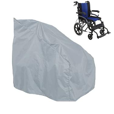 Imagem de YYBOES Capa para cadeira de rodas impermeável ao ar livre, 210D/420D Oxford pano capa protetora para cadeira de rodas elétrica, proteção de armazenamento de cadeira de rodas, proteção à prova d'água
