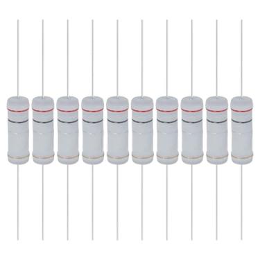 Imagem de YOKIVE 10 resistores de filme de óxido metálico de 0,2 Ohm 5 Watts, 5% de chumbo axial de resistor de tolerância | À prova de chamas para circuitos eletrônicos DIY, projetos de áudio e vídeo