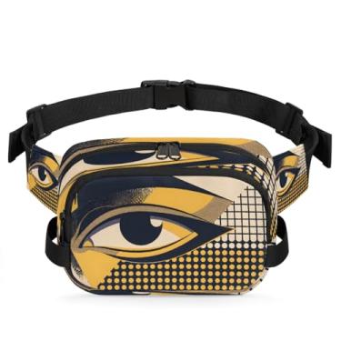 Imagem de Pochete floral mandala boho ciano para mulheres e homens com alça ajustável bolsa de cinto bolsa transversal bolsa de peito bolsa tiracolo bolsa tiracolo, Cor 3