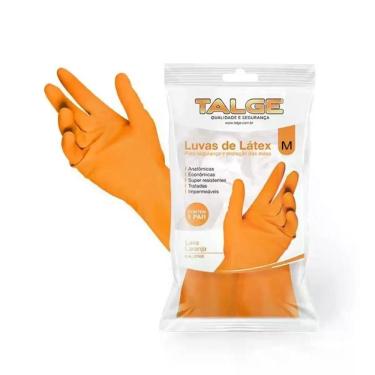 Imagem de Luva Laranja 1 Par Tamanho M Talge