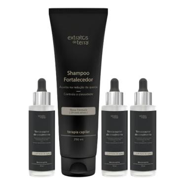 Imagem de Kit Profissional Fortalecimento e Crescimento Capilar – Shampoo Detox 250 ml + 3 Tônico Nanoencapsulado 60 ml