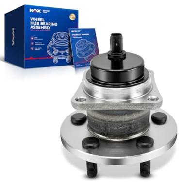 Imagem de KAX Conjunto de rolamento e cubo da roda traseira 512403, compatível com Toyota Matrix 2009-2014, Corolla 2009, para Pontiac Vibe 2009-2010, FWD, com 5 terminais e ABS, substituição # HA590305