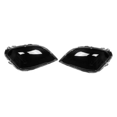 Imagem de 1 par de capa transparente para lente do farol dianteiro, abajur compatível com benz w164 ml-class ml300 ml350 ml450 2009 2010 2011