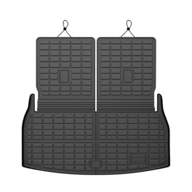 Imagem de Forro de carga para Lincoln Aviator 2020-2025 2026, tapetes de carga para todos os climas para acessórios de aviador, tapete de porta-malas TPE resistente, acessórios de carro