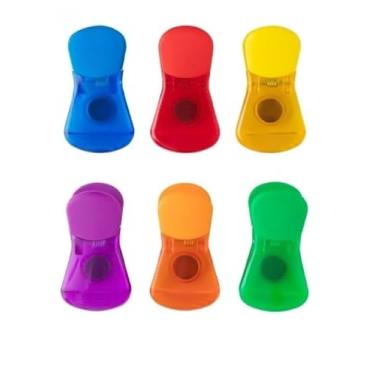 Imagem de Prendedor Magnético Clipe Lacre Kit 12 Veda Fecha Alimentos Cozinha Imã 7 cm x 4 cm para Sacos de Snacks e Biscoitos, Práticos para Uso Doméstico(12 PEÇAS)