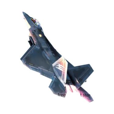 Imagem de Pôster De Arte Em Lona De Avião Retro F16 Fighting Falcon Thunderbolt 