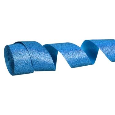 Imagem de PATIKIL Rolo de fita de glitter metálico, 2,5 cm x 10 metros, fita brilhante de um lado, rolos de tecido de embrulho de presente para artesanato faça você mesmo, buquê de casamento, decoração de Natal