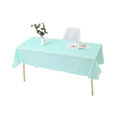 Imagem de Toalha De Mesa Plástica Reutilizável 137x183cm Livre De BPA Para Janta