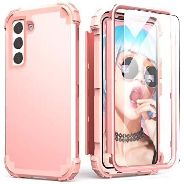 Imagem de IDweel Capa para Galaxy S26 5G com protetor de tela, híbrida, 3 em 1, à prova de choque, proteção resistente de policarbonato rígido + capa protetora de silicone macio para Samsung Galaxy S26 5G 6,2