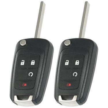 Imagem de MechanMagic Chave de substituição serve para Chevrolet Equinox 2010-2019 Impala 2016-2019 Sonic 2012-2017 Buick Encore 2014-2018 GMC Terrain 2010-2021 Controle remoto de entrada sem chave OHT01060512