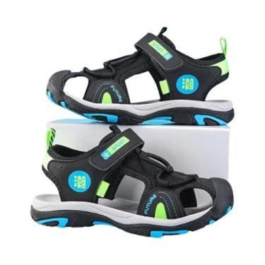 Imagem de Sandálias De Verão Respiráveis Para Meninos 5-16 Anos, Calçados De Pra