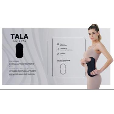 Imagem de Placas Laterais Pós Cirúrgicas - Fanáticos Por Cintas, Preto, Unissex,