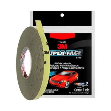 Imagem de FITA DUPLA FACE 5369T TRANSPARENTE 6mmx20m - 3M