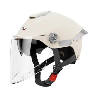 Imagem de Capacete De Motocicleta Aberto Preto De Verão Com Proteção Contra Impa