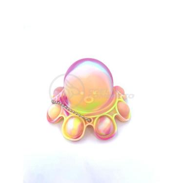 Imagem de Chaveiro Polvo Reversível Pop It Anti Stress Apertar Tiktok