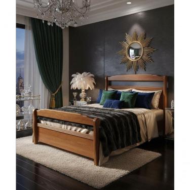 Imagem de Cama De Casal 1,40 X 1,90 - Madeira Maciça - Móveis De Gramado - Castanho